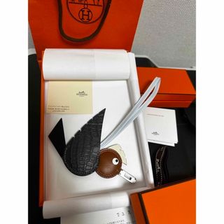 新品未使用品　エルメス HERMES バーディ チャーム タッチソーブラック　鳥