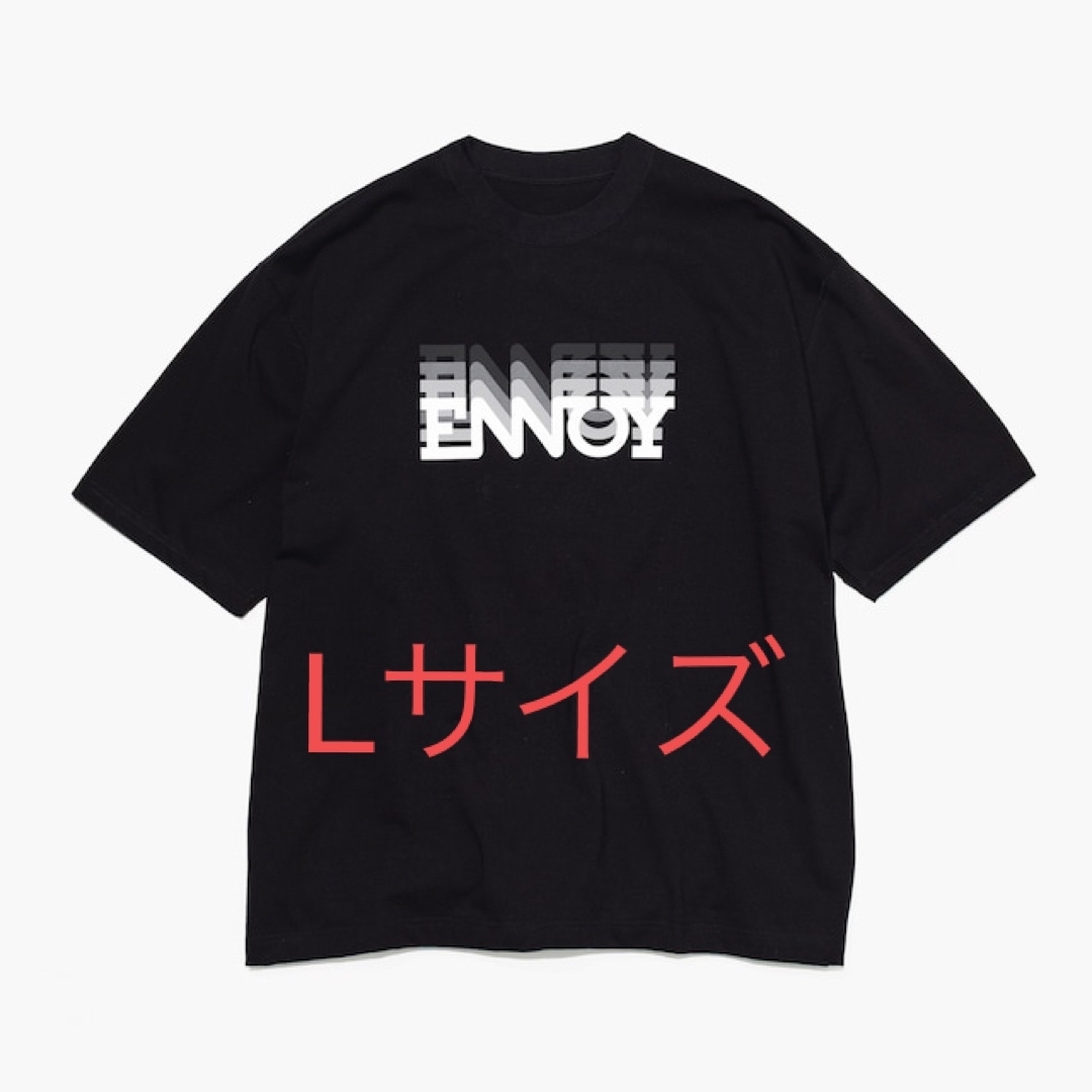 ENNOY ELECTRIC LOGO GRADATION SS TEE 黒