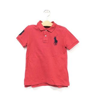 ラルフローレン(Ralph Lauren)の【中古】RALPH　LAUREN　ラルフローレン 子供服 レッド ポロシャツ 半袖トップス キッズ 男の子 6歳前後(その他)