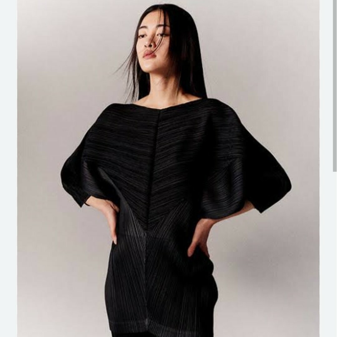 PLEATS PLEASE ISSEY MIYAKE(プリーツプリーズイッセイミヤケ)のPLEATS PLEASE TRYANGLE　プリーツプリーズ　トライアングル レディースのトップス(カットソー(半袖/袖なし))の商品写真