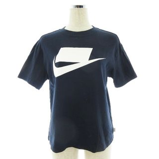 ナイキ(NIKE)のナイキ Tシャツ カットソー 半袖 クルーネック プリント M 紺 白(Tシャツ(半袖/袖なし))