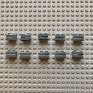 レゴ(Lego)のLego 1x2 レンガ　ライトグレー　10個セット(知育玩具)