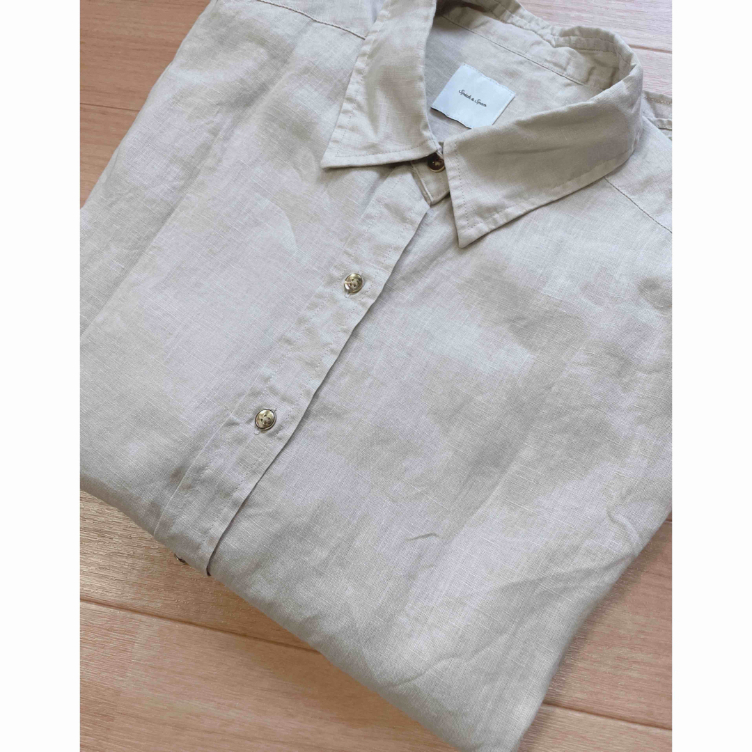Spick & Span(スピックアンドスパン)のspick&span スピックアンドスパンリネンビッグシャツ リネンシャツ レディースのトップス(シャツ/ブラウス(長袖/七分))の商品写真