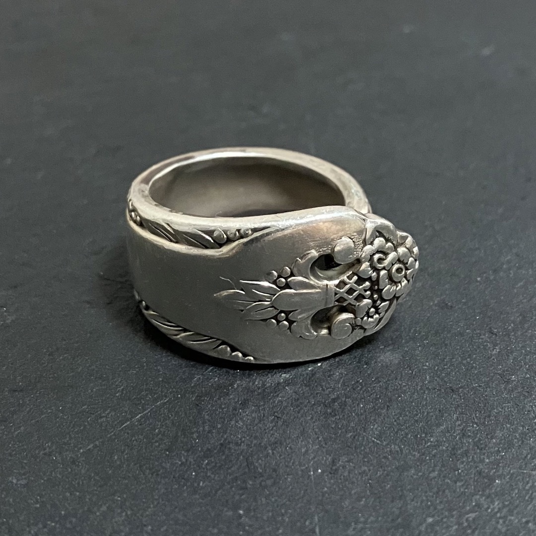 Vintage initial spoon ring シルバーリング 22.5号