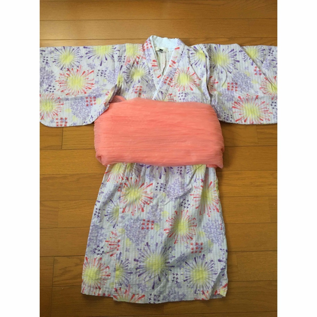 Seraph(セラフ)のセラフ浴衣100cm キッズ/ベビー/マタニティのキッズ服女の子用(90cm~)(甚平/浴衣)の商品写真