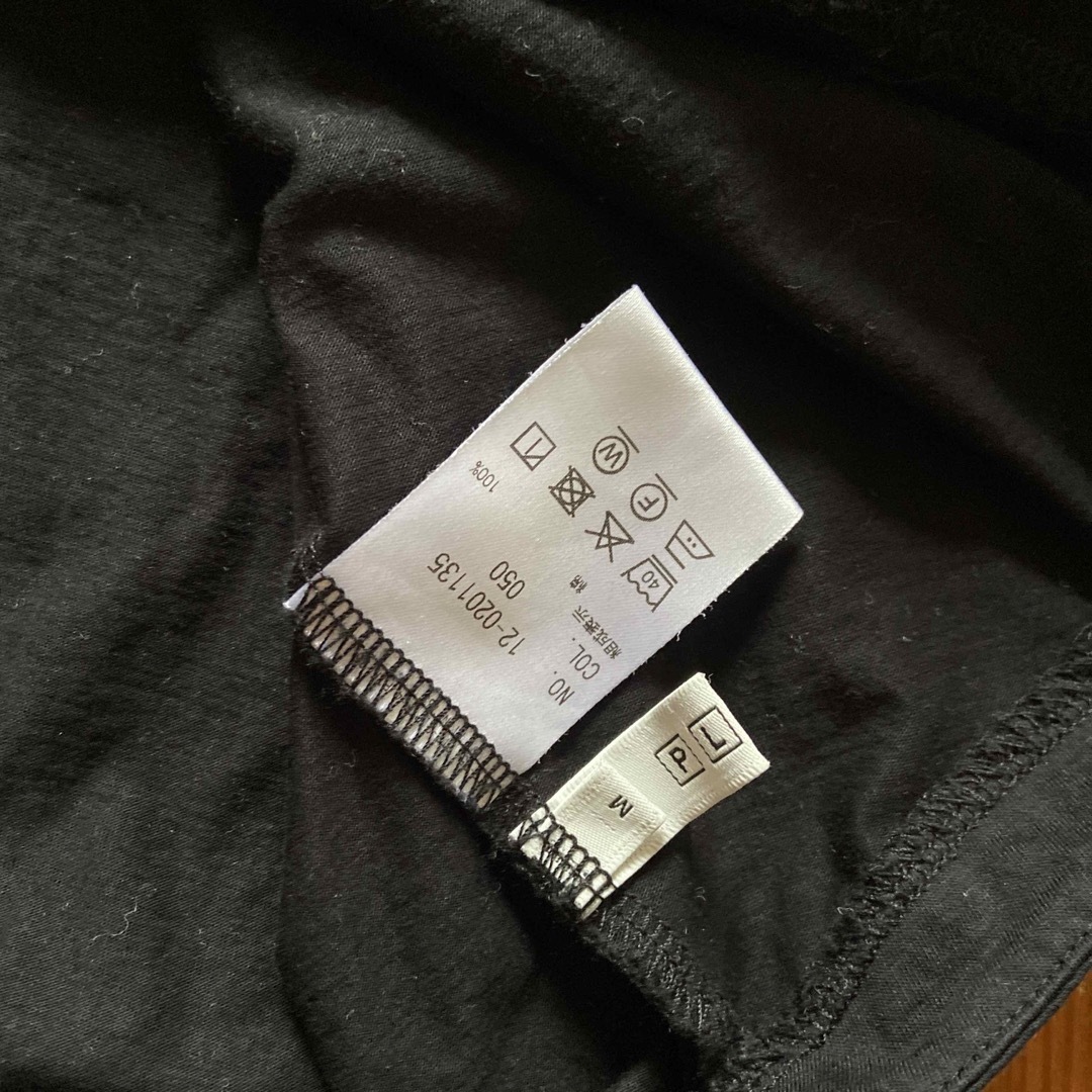 PLST(プラステ)のプラステ　フレンチスリープカットソー   半袖　ブラック　M レディースのトップス(カットソー(半袖/袖なし))の商品写真