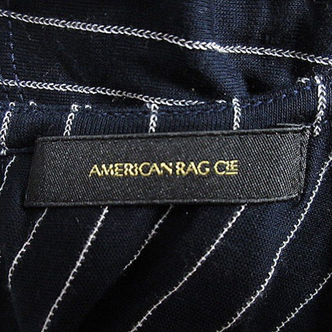 AMERICAN RAG CIE(アメリカンラグシー)のアメリカンラグシー オールインワン サロペット 半袖 ストライプ F 紺 白 レディースのパンツ(サロペット/オーバーオール)の商品写真