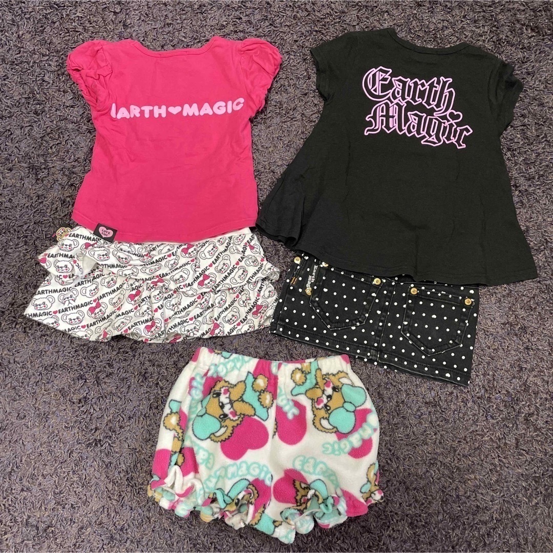 EARTHMAGIC(アースマジック)のEARTH MAGIC  110cmセット　まとめ売り キッズ/ベビー/マタニティのキッズ服女の子用(90cm~)(スカート)の商品写真