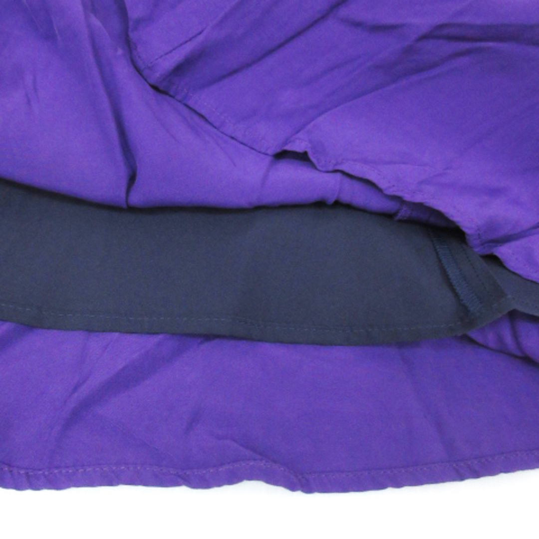 Spick & Span(スピックアンドスパン)のスピック&スパン フレアスカート ロング丈 マキシ丈 無地 38 紫 /FF37 レディースのスカート(ロングスカート)の商品写真