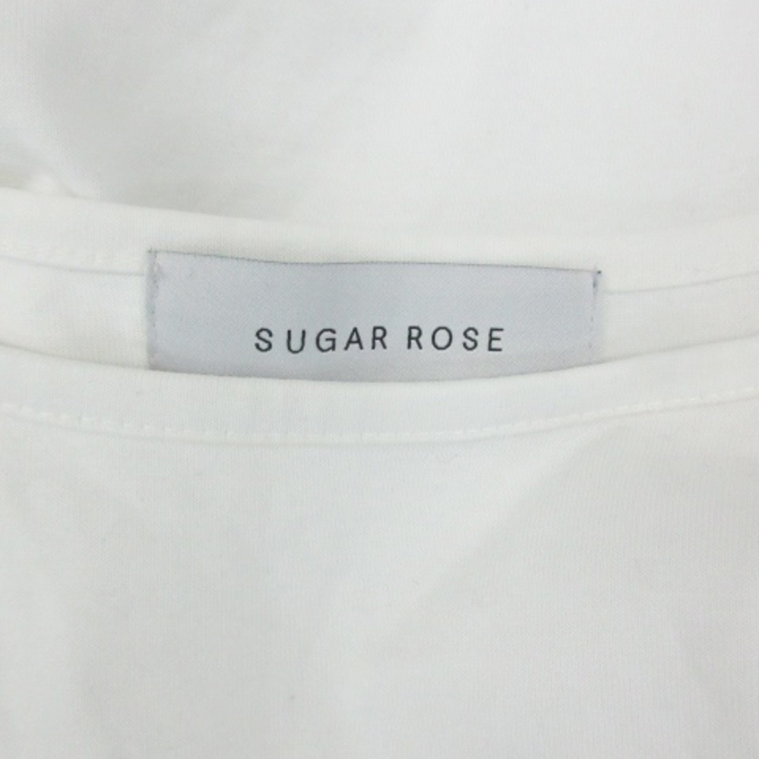 Sugar Rose(シュガーローズ)のシュガーローズ Tシャツ カットソー 七分袖 ラウンドネック プリント F 白 レディースのトップス(その他)の商品写真