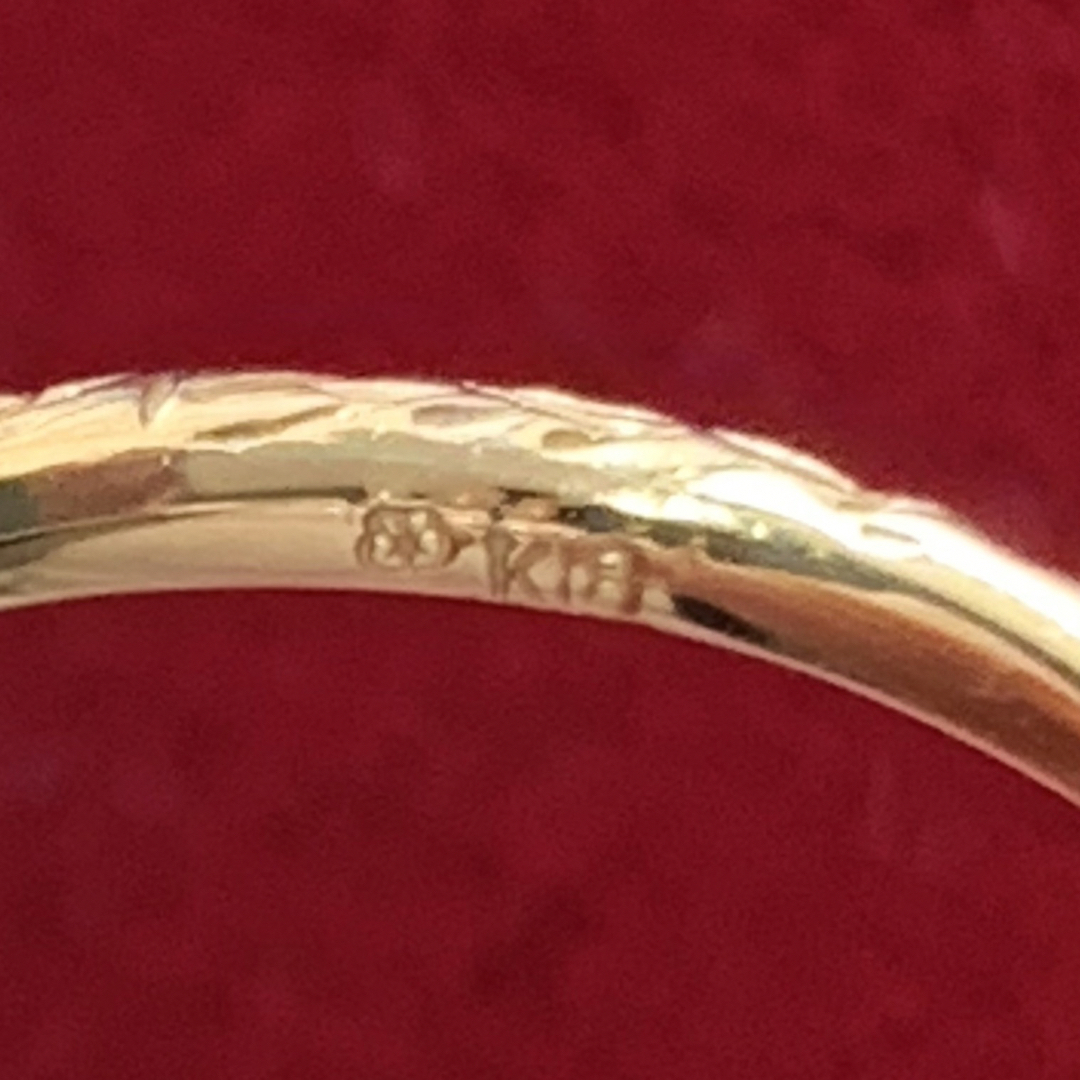 リング 指輪 ヴェナーレ 地金リング K18イエローゴールド 5号 レディースのアクセサリー(リング(指輪))の商品写真