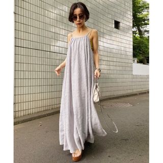 アメリヴィンテージ(Ameri VINTAGE)のAMERI アメリ MEDI LAMP HALTER NECK DRESS(ロングワンピース/マキシワンピース)