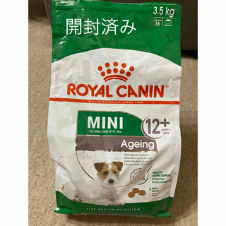 ロイヤルカナン(ROYAL CANIN)の【開封済み】ロイヤルカナン　ミニエイジング 12+  3.5kg(ペットフード)