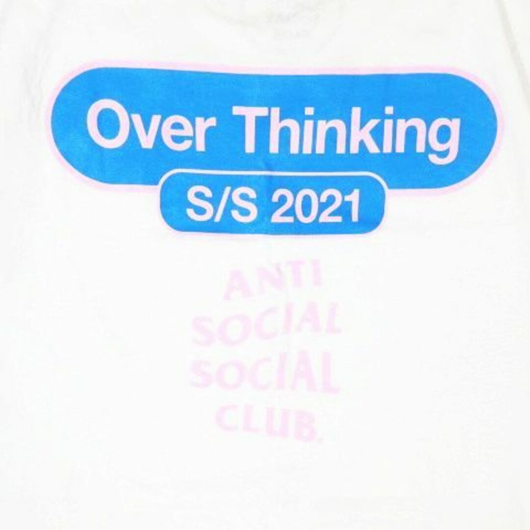 other(アザー)のAnti Social Club Over Thinking 21 Tee 白 レディースのトップス(Tシャツ(半袖/袖なし))の商品写真