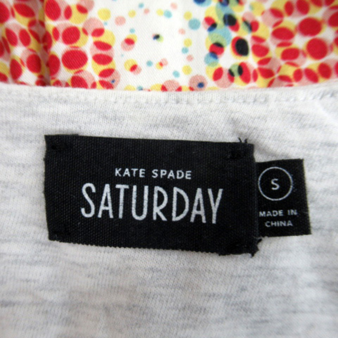 KATE SPADE SATURDAY(ケイトスペードサタデー)のケイトスペード サタデー ワンピース ノースリーブ 切替 総柄 S ■MO レディースのワンピース(ひざ丈ワンピース)の商品写真