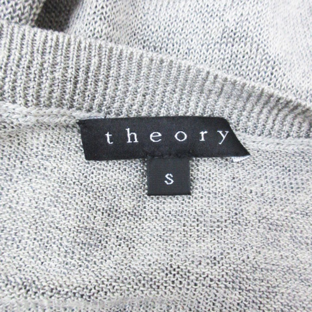 theory(セオリー)のセオリー ニット セーター 長袖 Vネック 総柄 S グレー /FF42 メンズのトップス(ニット/セーター)の商品写真
