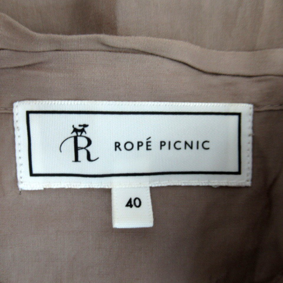 Rope' Picnic(ロペピクニック)のロペピクニック ブラウス シャツ 長袖 リボンタイ 40 モカブラウン ■MO レディースのトップス(シャツ/ブラウス(長袖/七分))の商品写真
