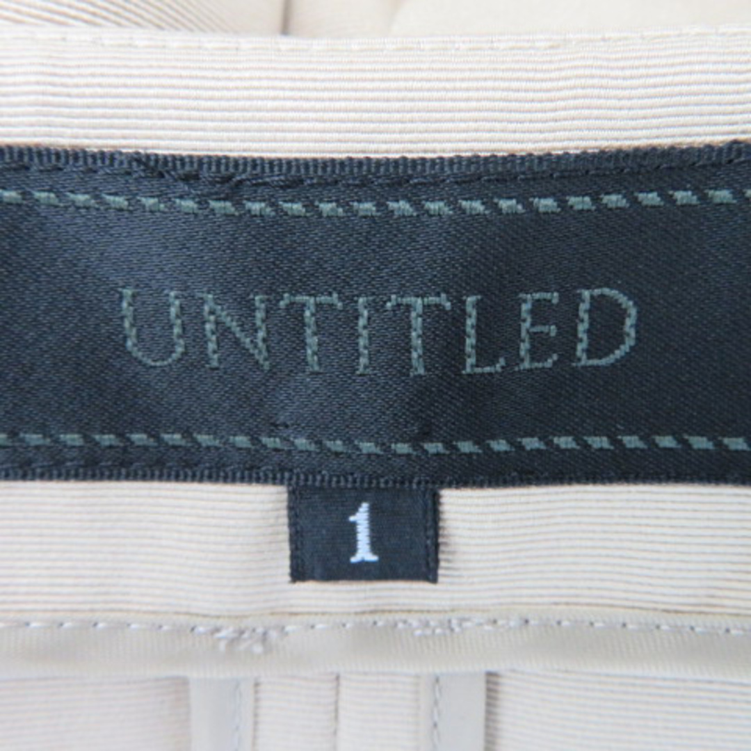 UNTITLED(アンタイトル)のアンタイトル ノーカラーコート スプリングコート ロング丈 無地 1 ベージュ  レディースのジャケット/アウター(その他)の商品写真