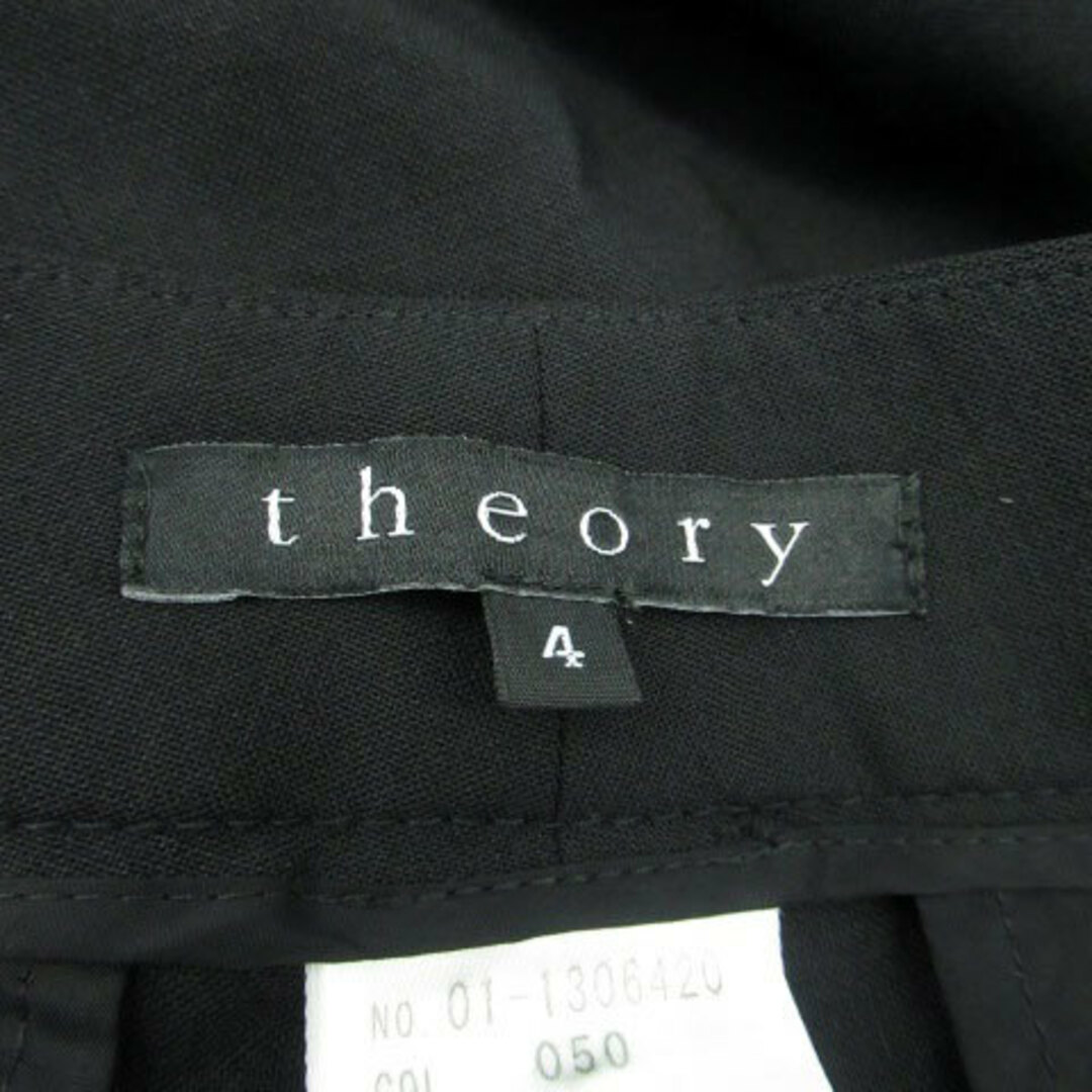 theory(セオリー)のセオリー theory テーパードパンツ ロング丈 ウール 4 黒 ブラック レディースのパンツ(その他)の商品写真