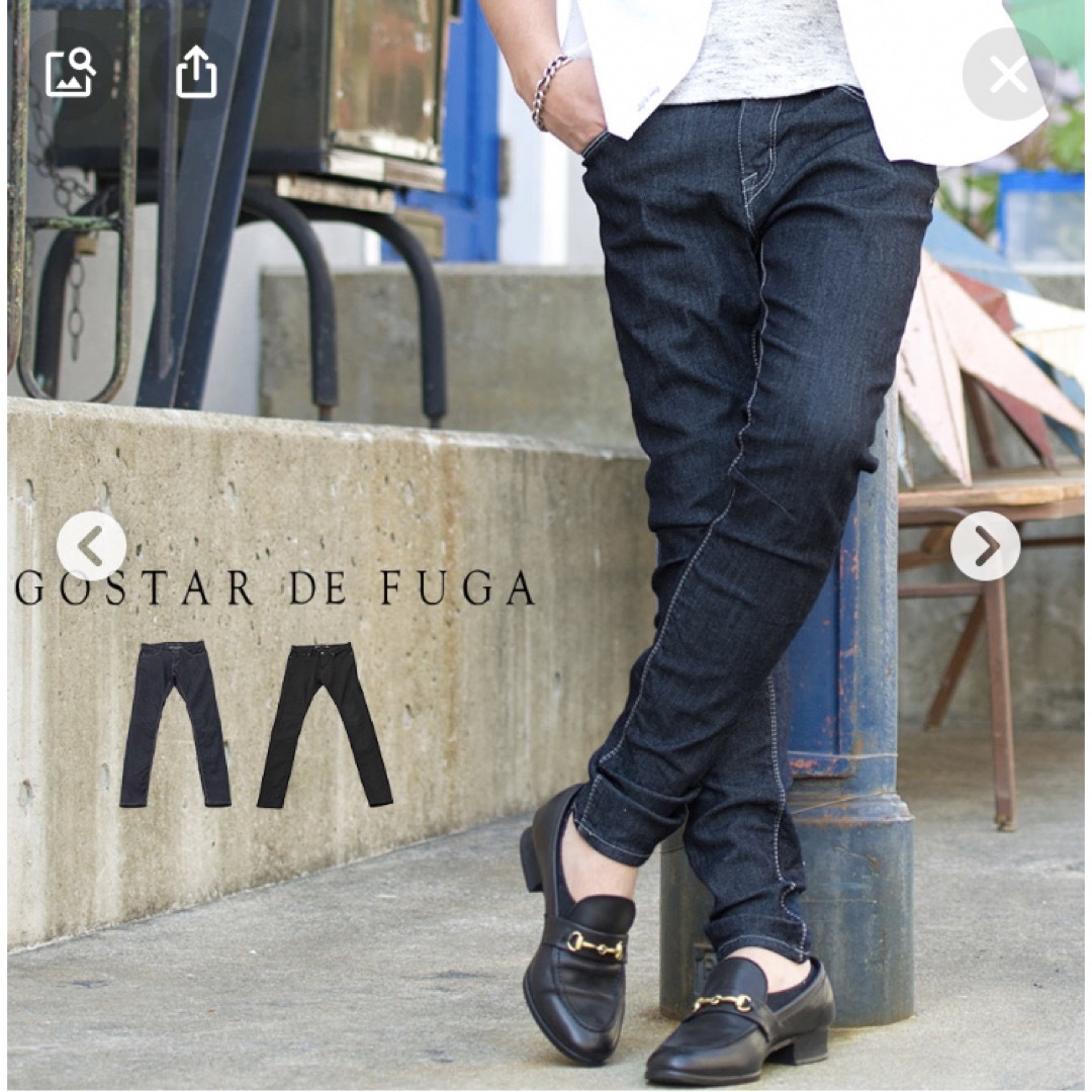 GOSTAR DE FUGA(ゴスタールジフー)のGOSTARDEFUGA インディゴ　スキニーデニム　VANQUISH メンズのパンツ(デニム/ジーンズ)の商品写真