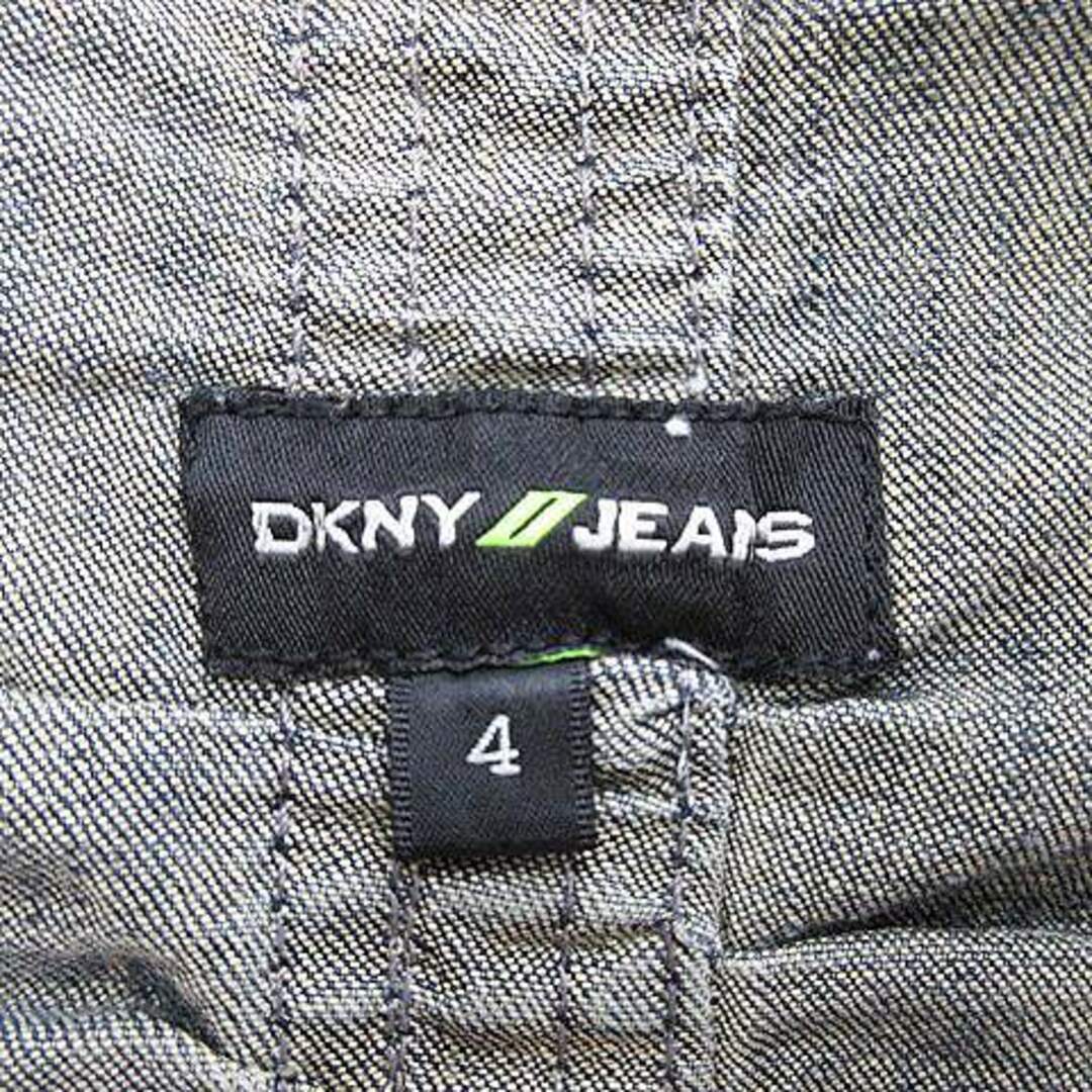 DKNY(ダナキャランニューヨーク)のDKNY JEANS デニムジャケット Gジャン ジージャン 長袖 4 無地 青 レディースのジャケット/アウター(Gジャン/デニムジャケット)の商品写真