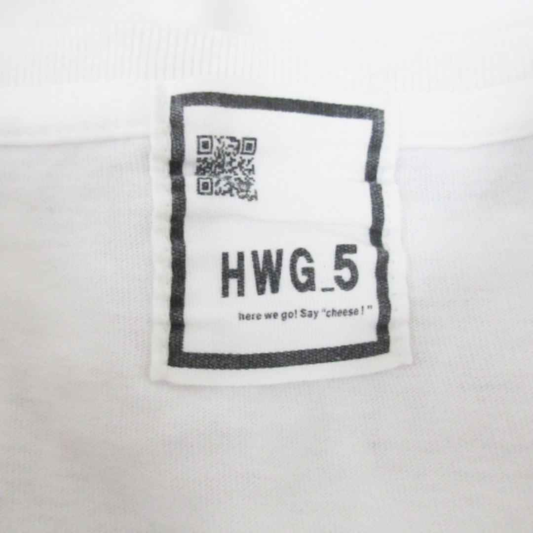 other(アザー)のエイチダブルゴー Tシャツ カットソー 半袖 ロゴ F 白 黒 /FF32 レディースのトップス(Tシャツ(半袖/袖なし))の商品写真