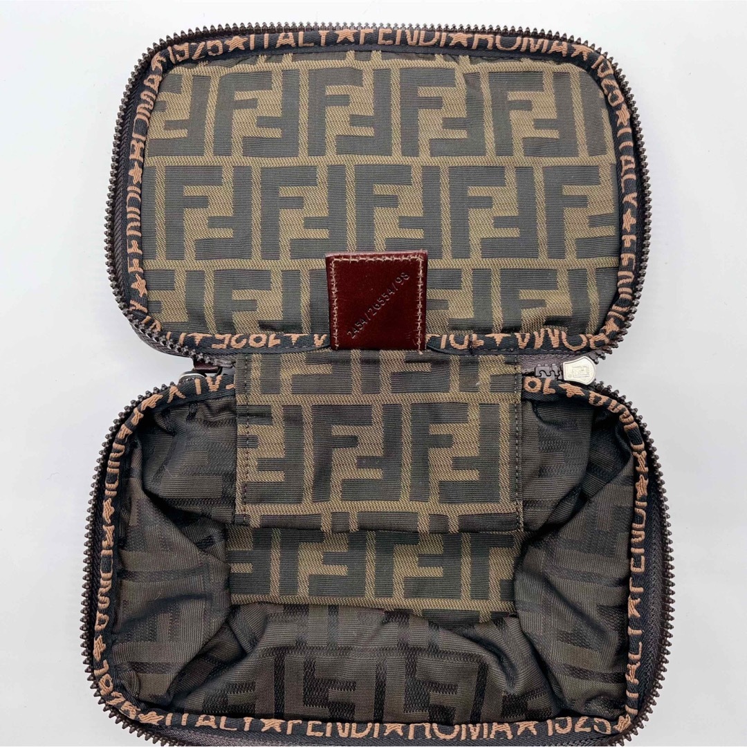 FENDI】フェンディ ズッカ柄 ナイロン バニティバッグ | www
