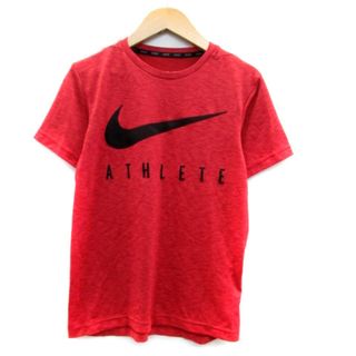 ナイキ(NIKE)のナイキ Tシャツ カットソー クルーネック 半袖 ロゴプリント M ボルドー 黒(Tシャツ(半袖/袖なし))