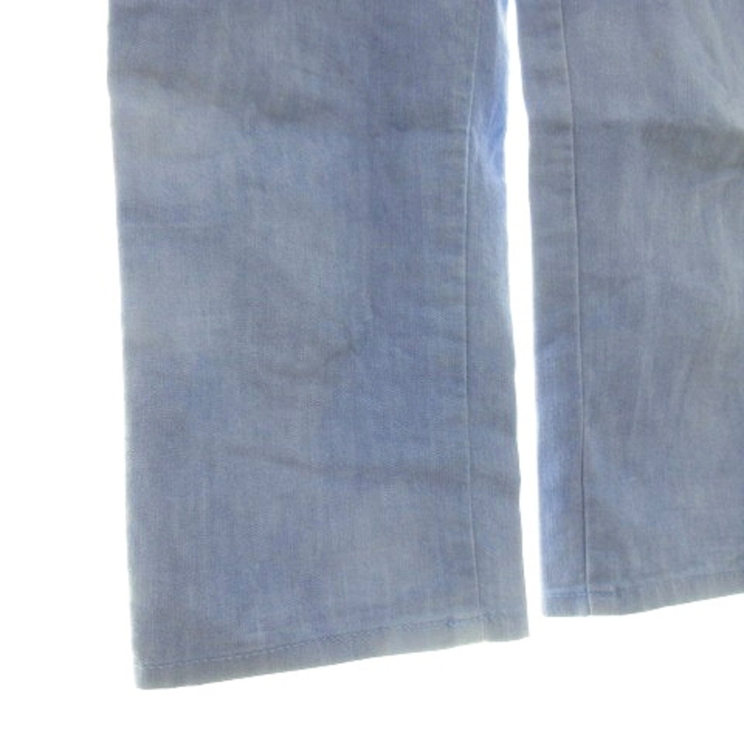 UNTITLED(アンタイトル)のアンタイトル デニムパンツ ジーンズ クロップド ジップフライ 麻混 2 青 レディースのパンツ(デニム/ジーンズ)の商品写真