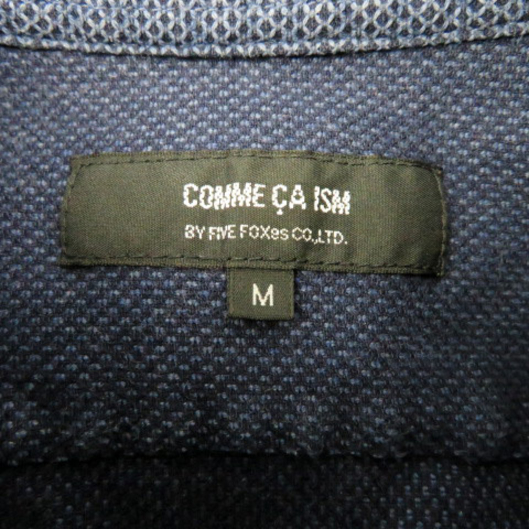 COMME CA ISM(コムサイズム)のコムサイズム COMME CA ISM カジュアルシャツ 長袖 総柄 M 紺 メンズのトップス(シャツ)の商品写真