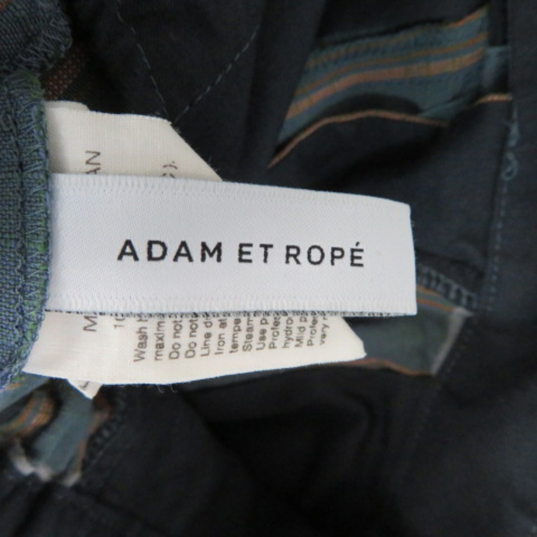 Adam et Rope'(アダムエロぺ)のアダムエロペ ワイドパンツ ロング丈 ストライプ柄 F 緑 グリーン レディースのパンツ(その他)の商品写真