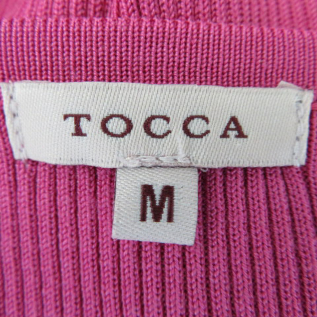 TOCCA(トッカ)のトッカ TOCCA カーディガン ミドル丈 無地 シルク M マゼンタ レディースのトップス(カーディガン)の商品写真