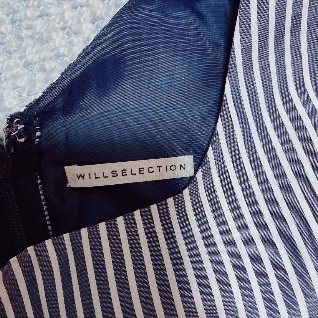 WILLSELECTION(ウィルセレクション)の【超美品】♡ウィルセレクション♡chayコラボストライプワンピース♡ レディースのワンピース(ひざ丈ワンピース)の商品写真