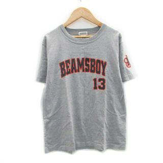 ビームスボーイ(BEAMS BOY)のビームスボーイ Tシャツ カットソー 半袖 ラウンドネック boy グレー(Tシャツ(半袖/袖なし))