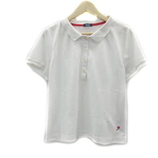 ジュンコシマダパート２ ポロシャツ 半袖 無地 鹿の子 大きいサイズ 3L 白(ポロシャツ)