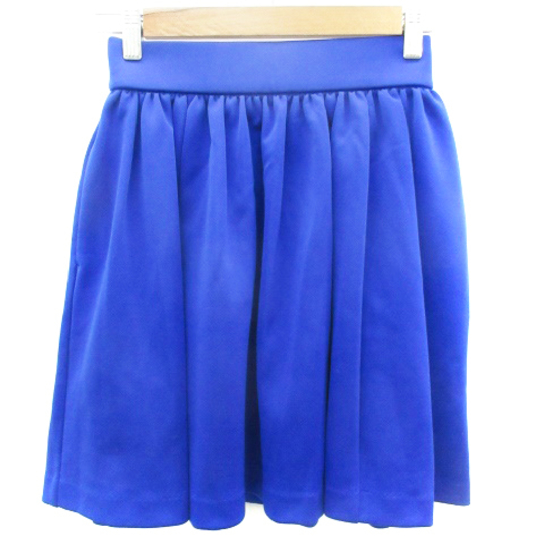 ジーヴィージーヴィー G.V.G.V フレアスカート ミニ丈 S ブルー 青 レディースのスカート(ミニスカート)の商品写真