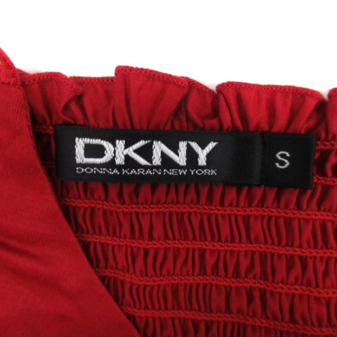 DKNY(ダナキャランニューヨーク)のダナキャランニューヨーク DKNY キャミソール ティアード ギャザー S 赤 レディースのトップス(キャミソール)の商品写真