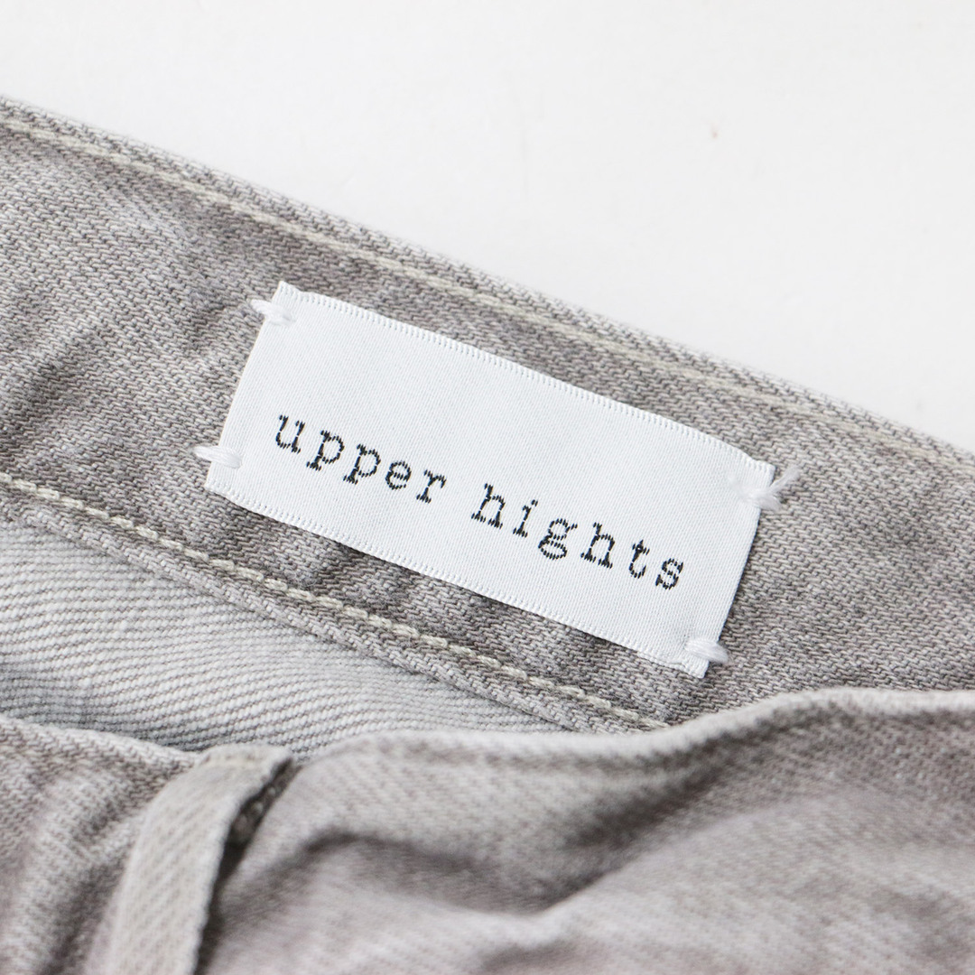 upper hights(アッパーハイツ)のupper hights アッパー ハイツ パンツ デニム ジーパン ジーンズ ズボン ボトムス ライトグレー 22 テーパード スリム クロップド丈 ストレッチ コットン 綿 THE STELLA 大人女子 きれいめ ブランド シンプル カジュアル【レディース】【中古】【美品】 レディースのパンツ(デニム/ジーンズ)の商品写真