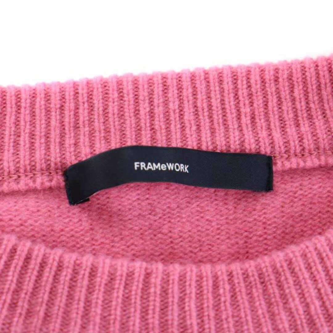 FRAMeWORK(フレームワーク)のフレームワーク 22AW ラグランスリーブワイドプルオーバー ニット ピンク レディースのトップス(ニット/セーター)の商品写真