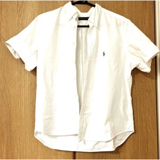 ポロラルフローレン(POLO RALPH LAUREN)のポロラルフローレン　半袖白シャツ　Lサイズ(シャツ/ブラウス(半袖/袖なし))
