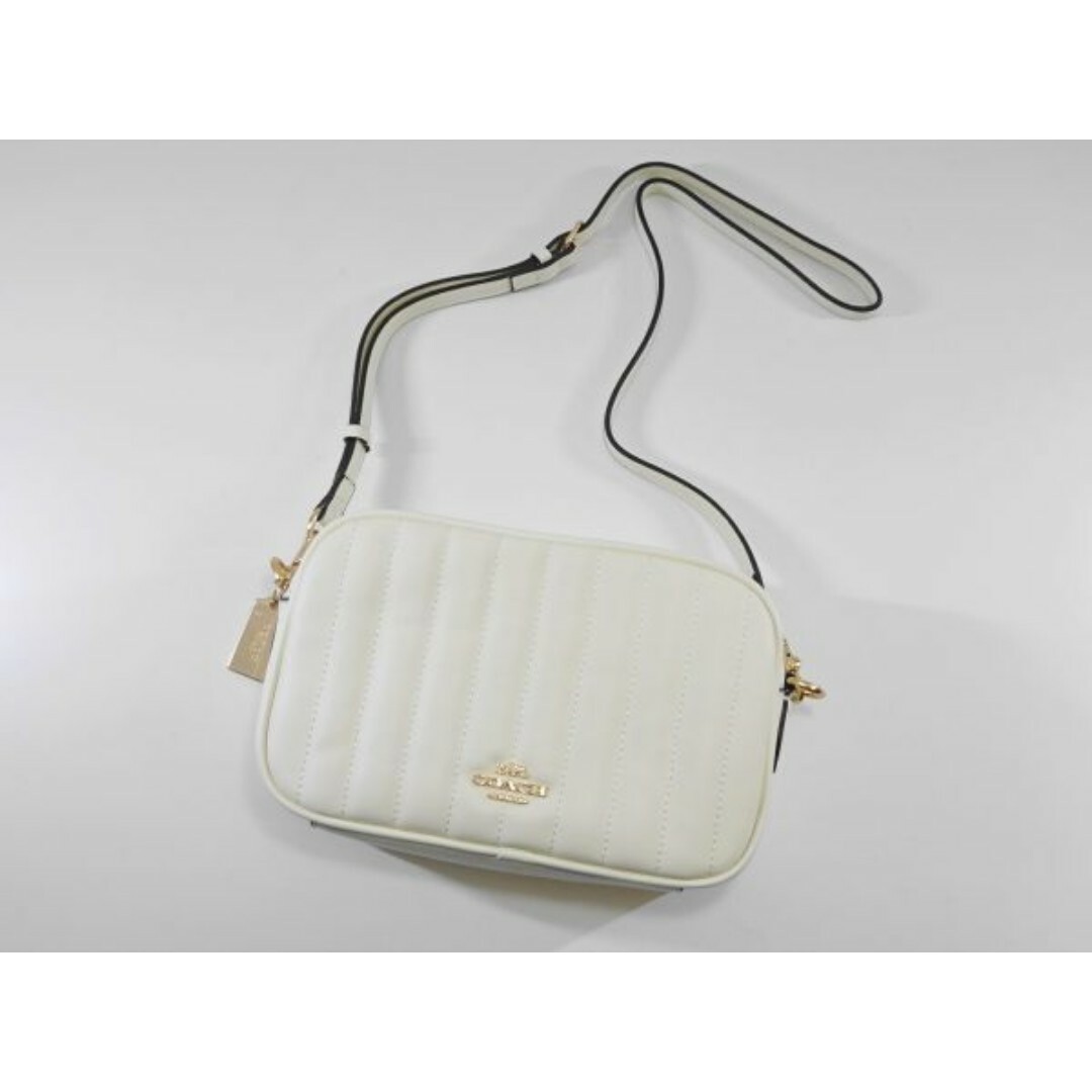 新品 未使用 COACH コーチ ショルダーバック キルティング ホワイト-