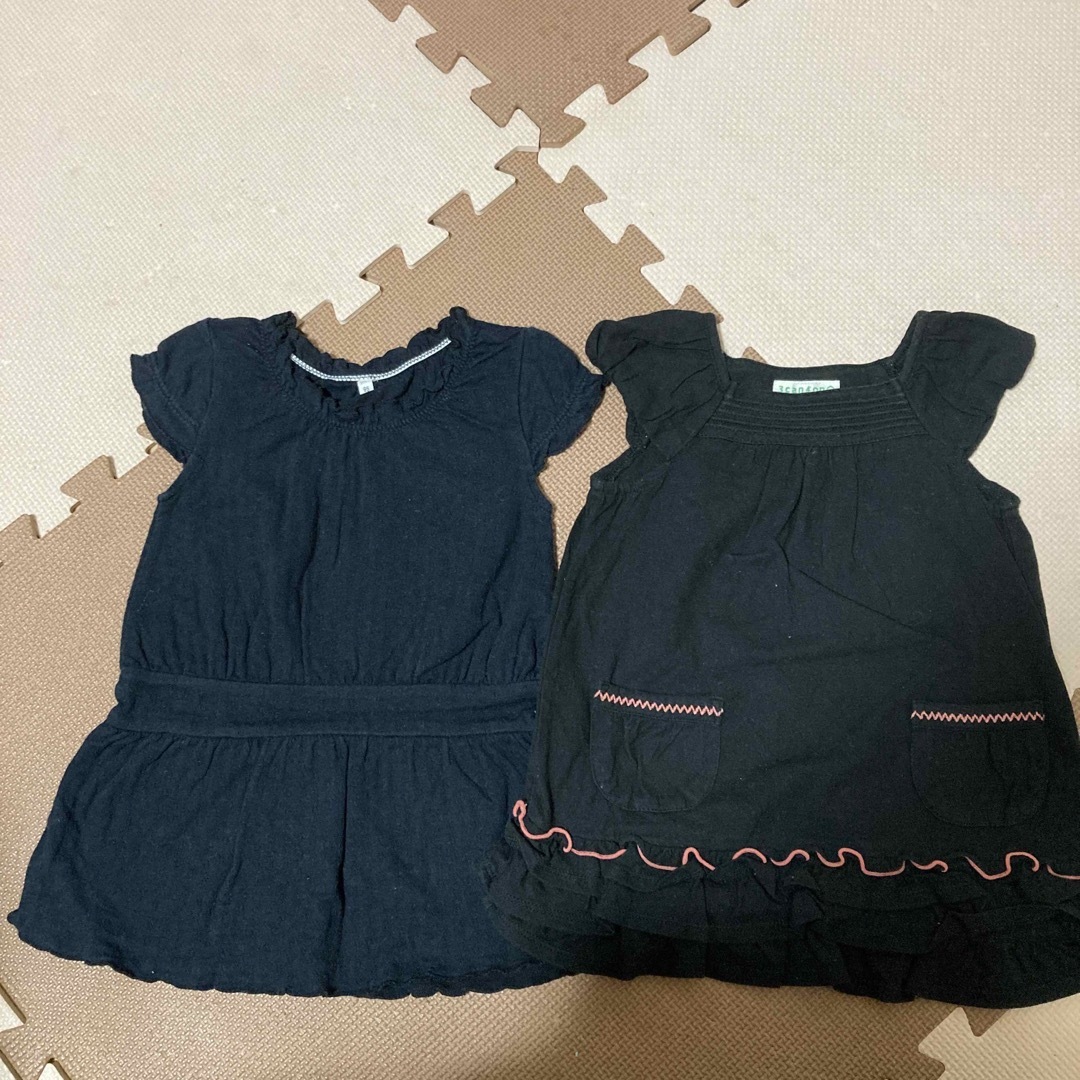 3can4on(サンカンシオン)のチュニック　ワンピース　セット　90 95 キッズ/ベビー/マタニティのキッズ服女の子用(90cm~)(ワンピース)の商品写真