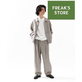 フリークスストア(FREAK'S STORE)のFREAK'S STORE Herdmansビッグシルエットリネンジップブルゾン(ブルゾン)