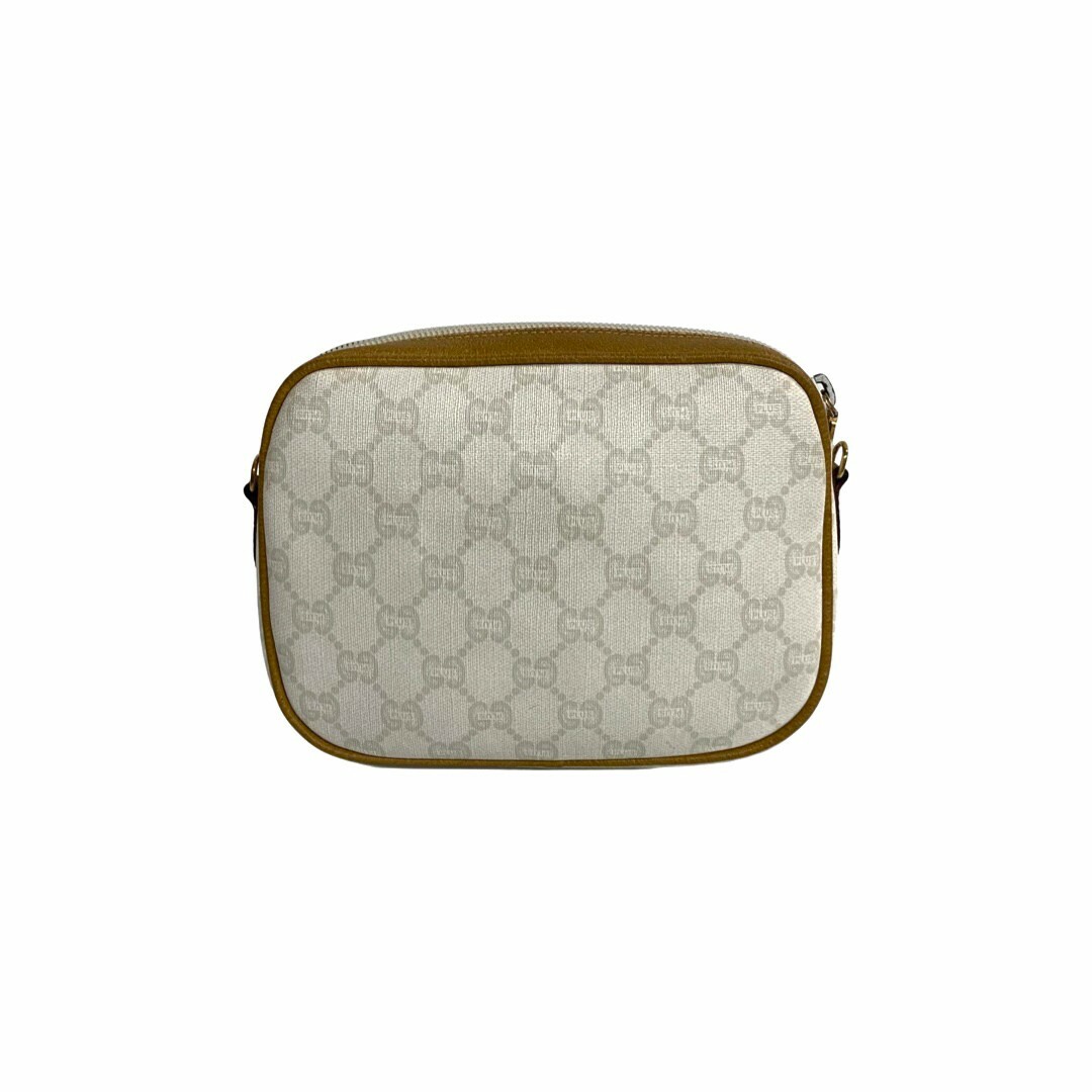 極 美品 GUCCI グッチ グッチプラス モノグラム 総柄 ロゴ 金具 レザー