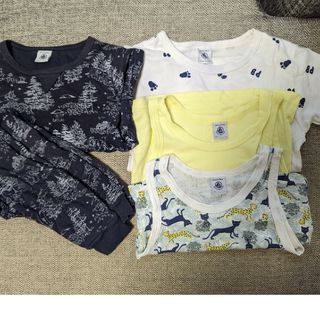 プチバトー(PETIT BATEAU)のプチバトー　肌着セット　パジャマおまけつき(パジャマ)