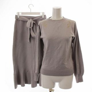 プロポーションボディドレッシング(PROPORTION BODY DRESSING)のPROPORTION BODY DRESSING セットアップ M グレー(ニット/セーター)