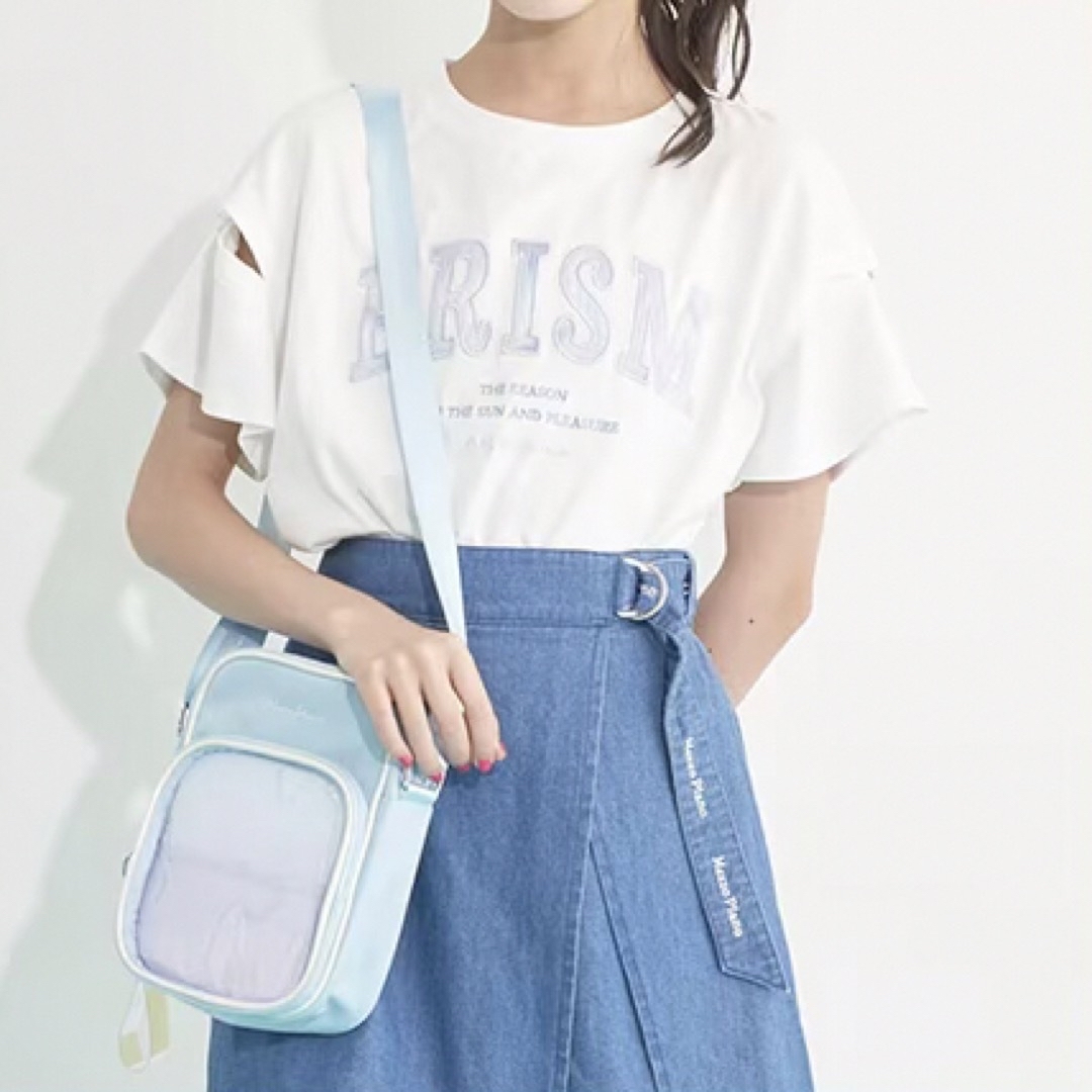 メゾピアノ新品新作タグ付き袖2WAYプリズムTシャツ 選べるサイズ展開