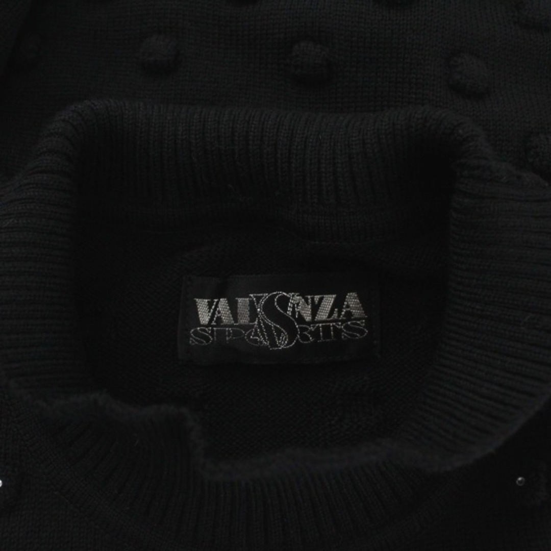 other(アザー)のバレンザスポーツ ニット セーター ハイネック ビジュードット柄 半袖 40 黒 レディースのトップス(ニット/セーター)の商品写真