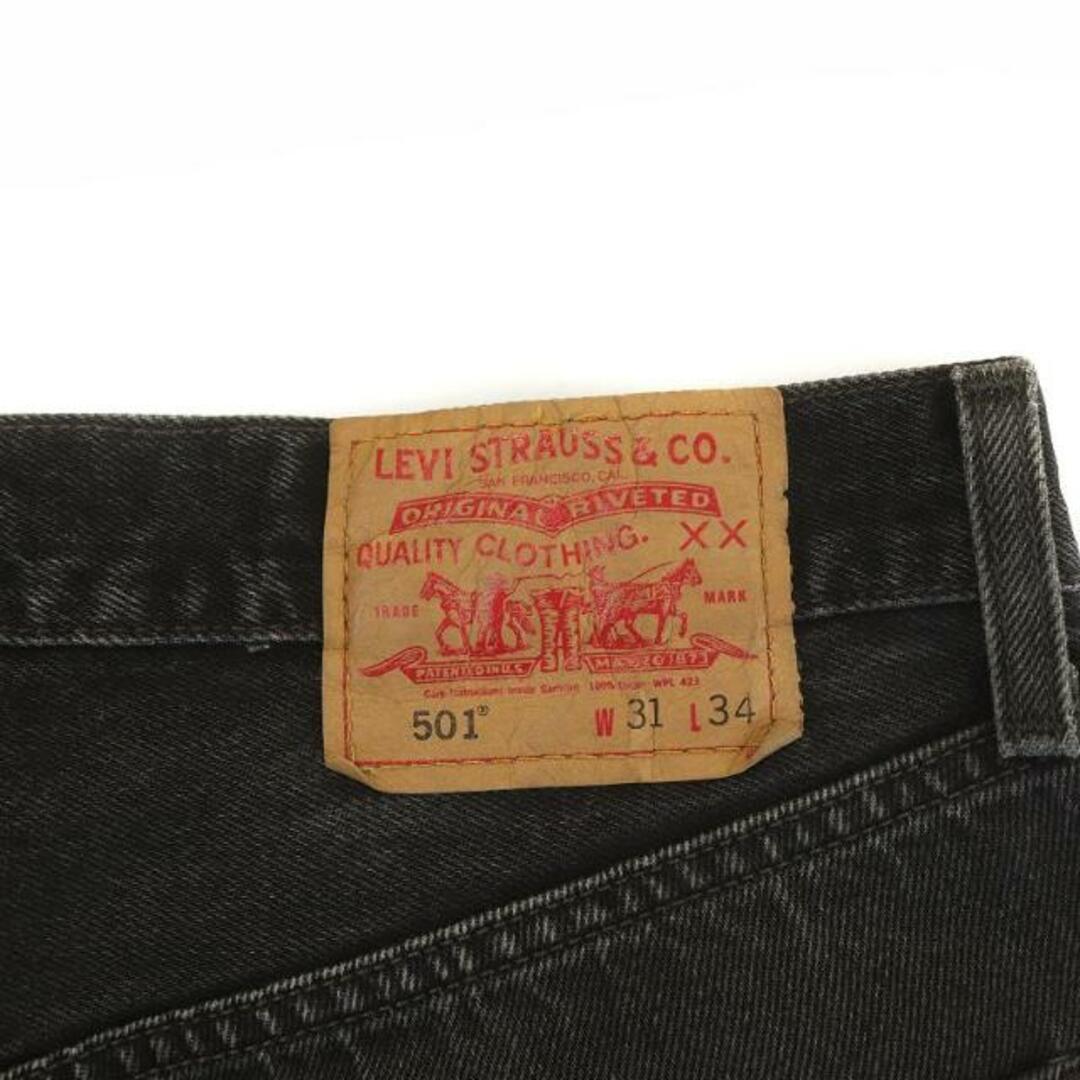 Levi's(リーバイス)のLevi's 501 デニムパンツ ジーンズ ボタンフライ ストレート M 黒 メンズのパンツ(デニム/ジーンズ)の商品写真