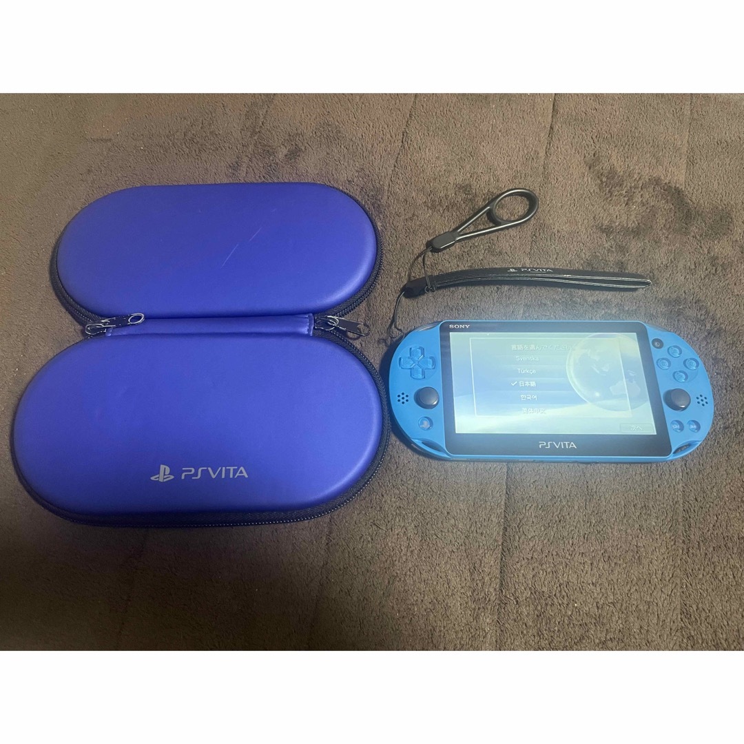 vita アクアブルー 比較的良品 1番 - 携帯用ゲーム機本体